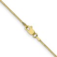 thumbnail image 4 of Diamond2Deal 10K Yellow Gold .90 mm Box Chain Necklace for Women 24", 4 of 6