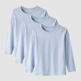 thumbnail image 2 of DXOUPM Chandails à Manches Longues pour Filles Col Ras du Cou Lot de 3 Chandail Léger Confortable T-Shirt Doux, 2 of 4