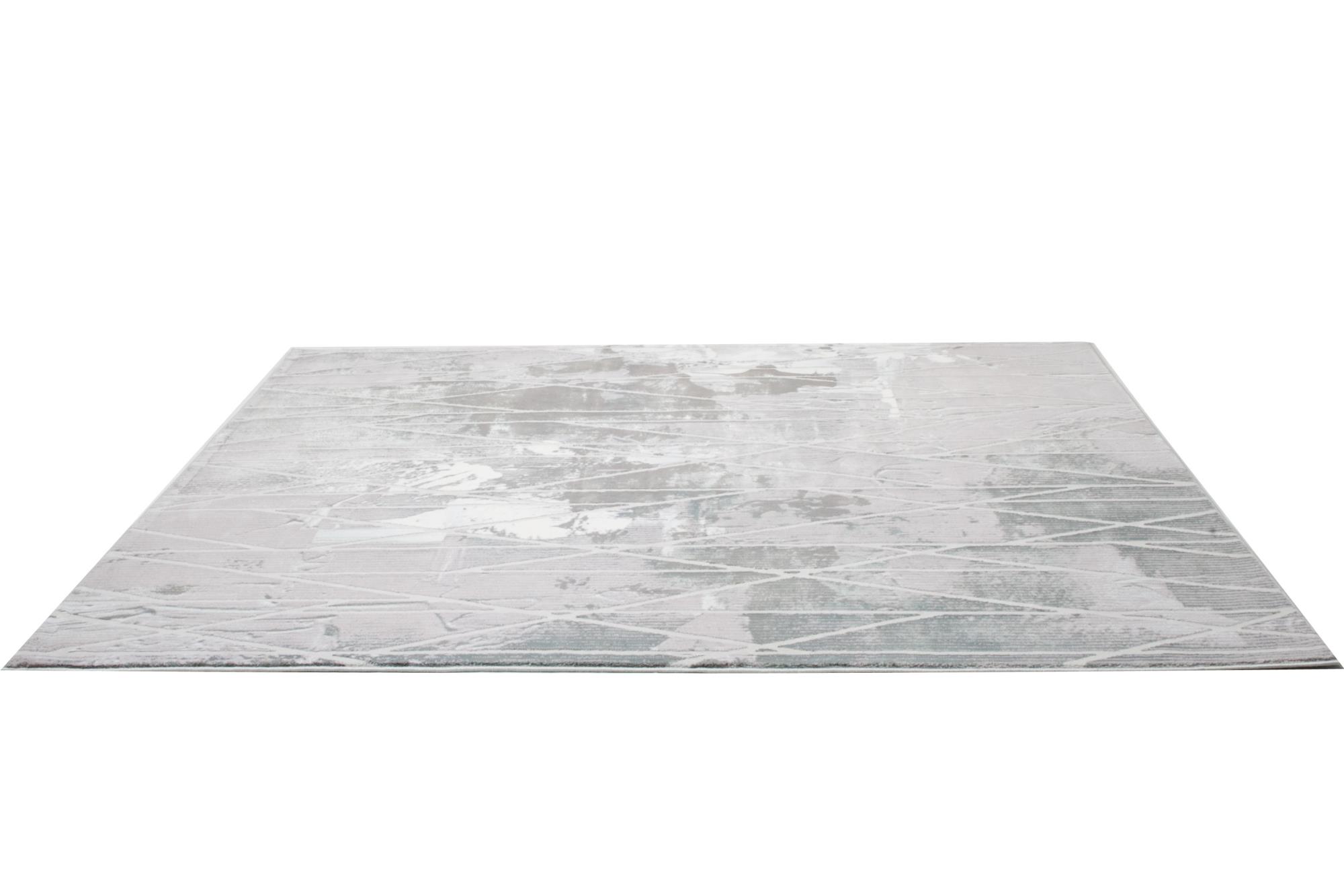 Tapis Branch Oasis Tapis d'intérieur bleu moyen scandinave abstrait