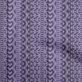 thumbnail image 1 of oneOone Cotton Silk Purple Fabric Asian Block Craft Projects Decor Fabric Printed By The Yard 42 Inch Wide, 1 of 4