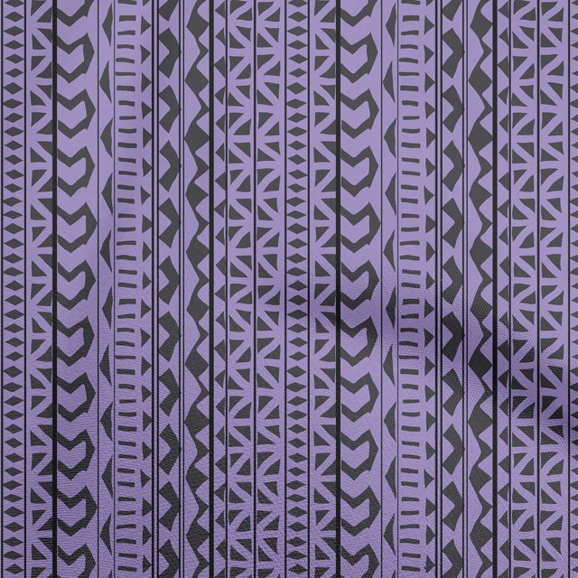 oneOone Cotton Silk Purple Fabric Asian Block Craft Projects Decor Fabric Printed By The Yard 42 Inch Wide