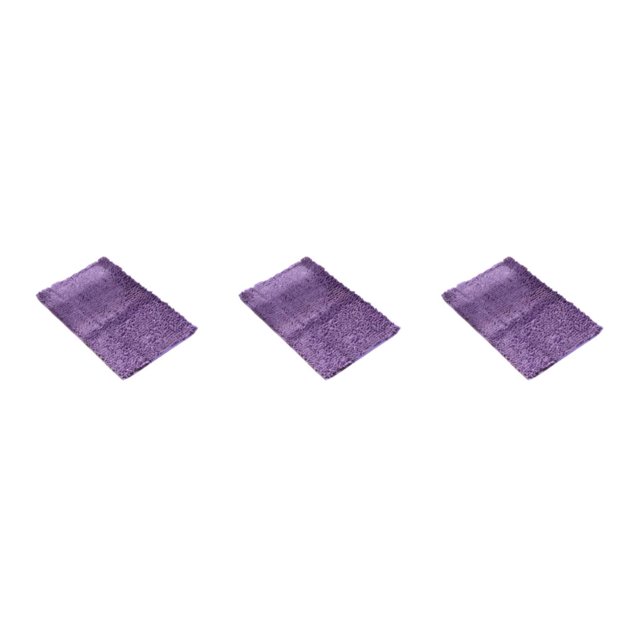 Youkk Polyester Chenille Bath Mat - Strong Water Absorption Exquisite Crafted Soft Texture No Shedding Light Purple 40cm*60cm 3Set