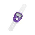 thumbnail image 2 of Finger Tally, 0 To 99999 Resettable Fixable Digital Counter With Silicone Belt For Counting For Walking Purple, 2 of 8