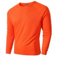 thumbnail image 1 of T-Shirts pour Homme Ajusté Col Rond Maille Individuelle Décontracté Base Manches Longues Orange Classique Automne T-Shirts Hommes Taille g, 1 of 8