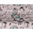 thumbnail image 5 of oneOone Velvet Light Peach Fabric English Breakfast Craft Projects Decor Fabric Printed By The Yard 58 Inch Wide, 5 of 5