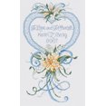 thumbnail image 1 of Cherish Wedding Heart Counted Cross Stitch Kit-9"X15" 14 Count, 1 of 2