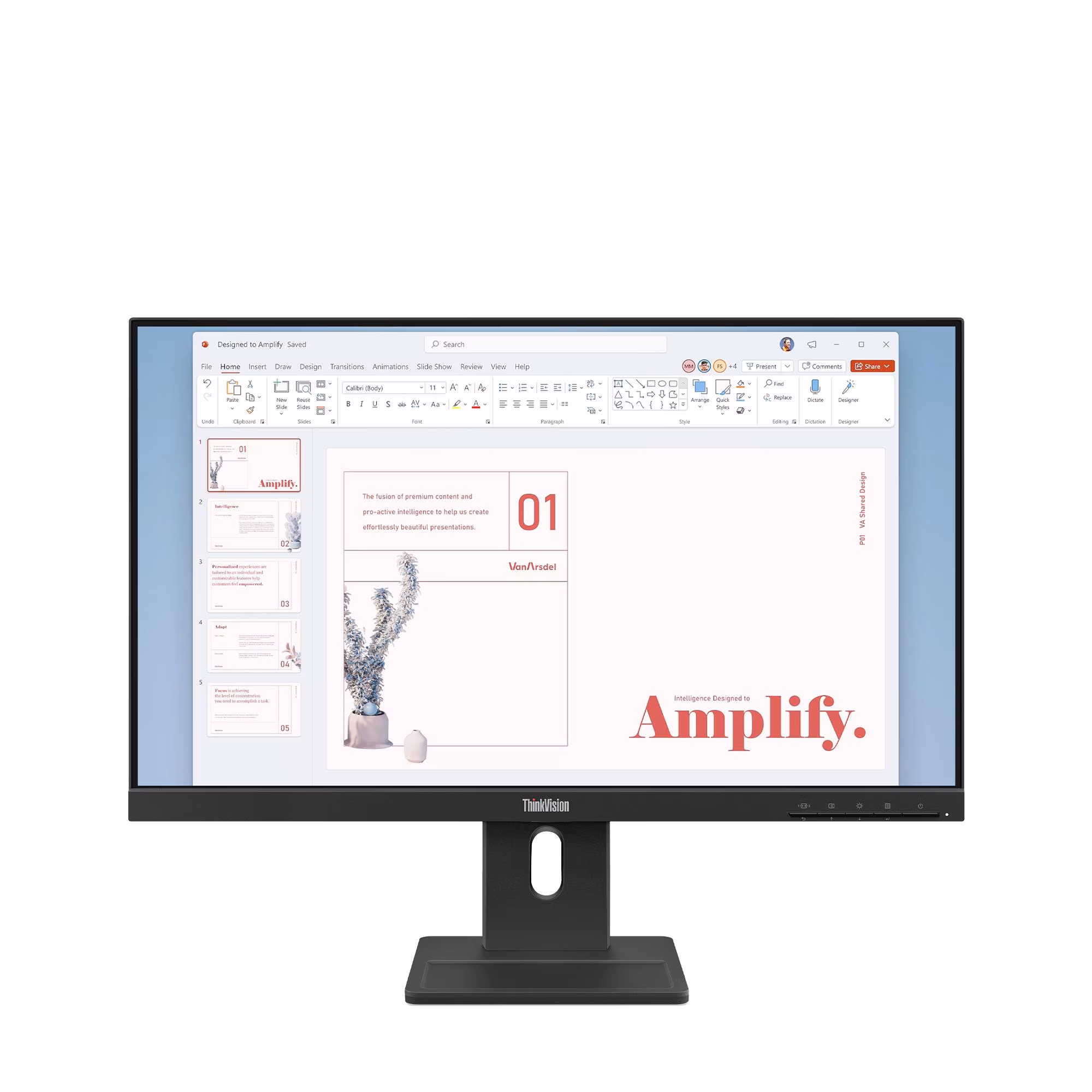 Lenovo ThinkVision E24-40 24", 1920 x 1080, Raven Black, 64BAMAT1UZ