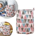 thumbnail image 1 of Patterned Linen Laundry Hamper With Open Top for Bedroom or Bathroom - Durable -Linen Fabric Breathable Large Capacity Stylish Laundry Without Lid, 1 of 5