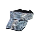 thumbnail image 1 of GDREDA Cycling Hats Bling Rhinestones Sport Hats Adjustable Summer Cap Visor Caps Unisex，Black, 1 of 6
