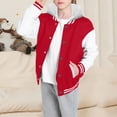 thumbnail image 2 of WEIYLL Hauts pour Garçons Automne Printemps Manches Longues Baseball à Capuche Rouge pour 2-3 Ans, 2 of 6