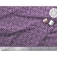 thumbnail image 2 of Soimoi Purple Poly Georgette Fabric Arrow & Diamond Geometric Print Fabric by Yard 52 Inch Wide, 2 of 5