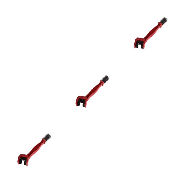 ZLight Motorcycle Bike Chain Cleaning Brush Bicycle Cleaner Scrubber Gear Washing Tool red 3Set