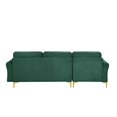 thumbnail image 3 of Lifestyle Solutions Canapé Sectionnel Leland en Tissu Vert Rembourré, 3 of 7