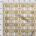 thumbnail image 2 of oneOone Cotton Poplin Fabric Paisley|Stripe & Circle Ikat Print Sewing Fabric BTY 42 Inch Wide, 2 of 4
