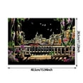 thumbnail image 2 of Nightscape DIY Scratch Off Art Kit Activity for Adults Kids Reveal Hidden Colors Educational Toy, 2 of 2