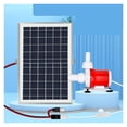 thumbnail image 2 of Large Flow Solar Water Pump Aquarium Fish Pump Rockery Waterfall Fountain Submersible Hydroponics Water Cycle Pool Pump Filter ,High Efficiency, 2 of 7
