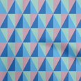 thumbnail image 1 of oneOone Polyester Spandex Medium Blue Fabric Geometric Craft Projects Decor Fabric Printed By The Yard 56 Inch Wide, 1 of 4