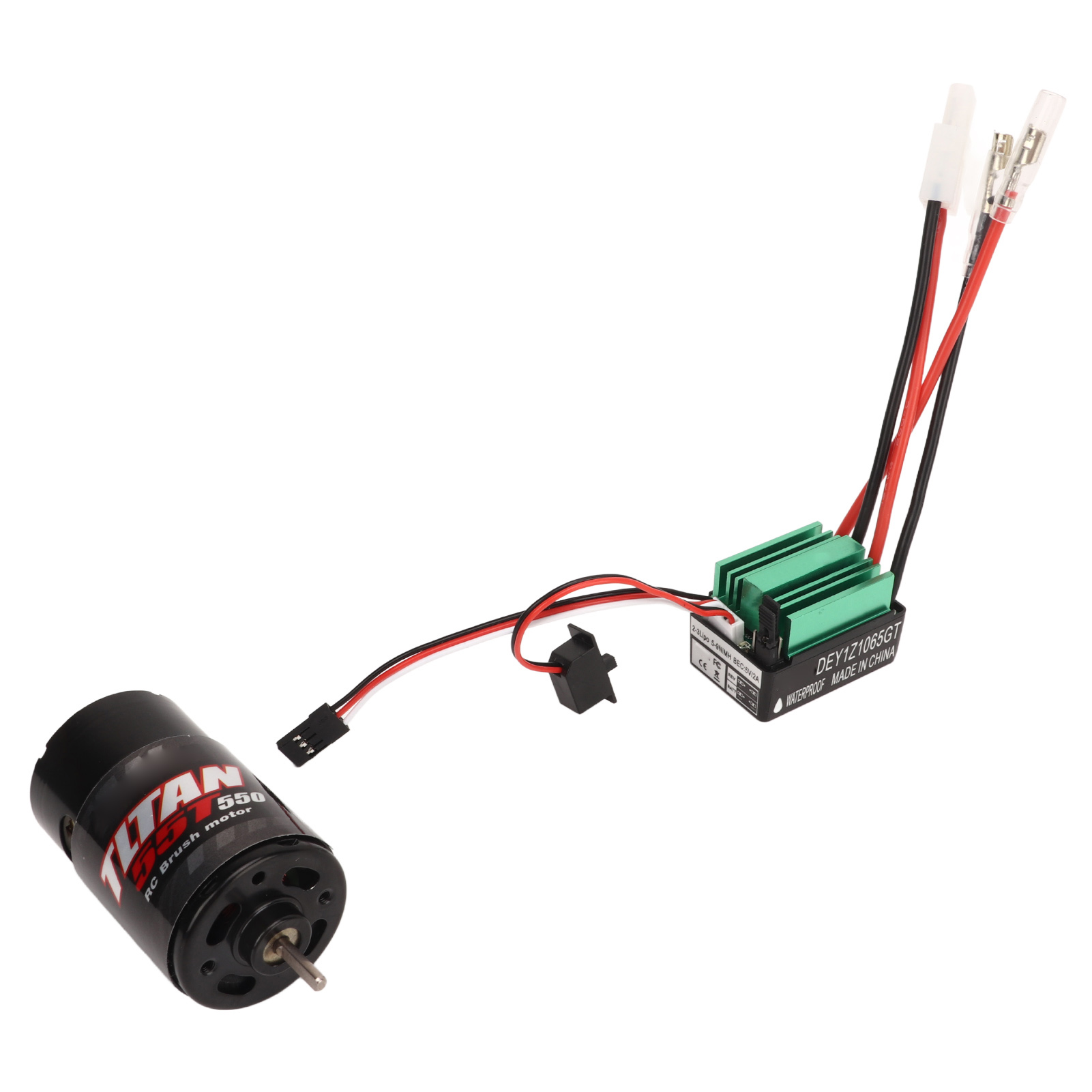 RC Brushed Motor ESC, Precise RC Car Parts 550 Brushed Motor for DIY Modification Frame 12T,21T,29T,35T,55T