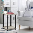 thumbnail image 5 of Furinno 99800GYW/BK Turn-N-Tube Table d'Appoint, Chêne Français Gris/noir, 5 of 5