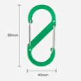 thumbnail image 4 of LJNYFDC Camping Gear Accessory 2Pcs Colored Carabiner Zipper Lock Clips Strong Load bearing Portable Camping Keyring S shaped Carabiners, 4 of 7