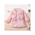 thumbnail image 2 of xiaxaixu Baby Floral Buttons Coat Sleeveless Round Neck High Waist A-Line Midi, 2 of 9