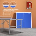 thumbnail image 4 of Soozier Ping Pong Table Set with Net Paddles Balls for Outdoor Indoor Blue, 4 of 9