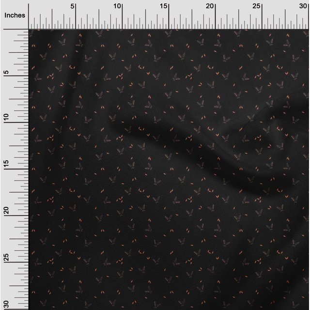 oneOone Cotton Flex Fabric Carrot & Rabbit Face Animal Print Fabric BTY 40 Inch Wide
