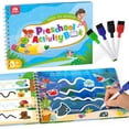 thumbnail image 1 of Coogam Preschool Activity Book, Letters Numbers Tracing Book Learn to Write Alphabet ABC Handwriting Educational Toy Fine Motor Montessori Gift for 3 4 5 Years Old Kids, 1 of 6