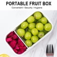 thumbnail image 2 of RKSTN Bento Boîte Réfrigérateur Compartiment Scellé Boîte de Conservation des Fruits Transparente avec Couvercle Boîte à Lunch Chauffée au Micro-Ondes Boîte à Lunch Bento, 2 of 5