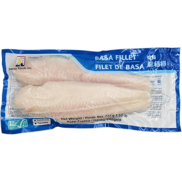 Searay Basa Fillet, Frozen, 715 g, SEARAY BASA FILLET