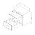 thumbnail image 4 of South Shore, Versa collection, 2-Drawer Nightstand, 4 of 5