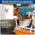 thumbnail image 3 of Chicken Nesting Box, 6 Compartment Metal Nesting Boxes for Chicken Coop, Roll Away Nest Box, Easy Egg Collection, Easy to Clean and Install, Chicken Laying Boxes,Orange, 3 of 7