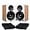 Lucky Bamboo, variant on Fluance Ai41 White Walnut Powered 2.0 Stereo Bookshelf Speakers with 5" Drivers, 90W Amplifier for Turntable, TV, PC and Bluetooth 5 and High Density Acoustic Foam Isolation Pads 8.5" x 6.35"