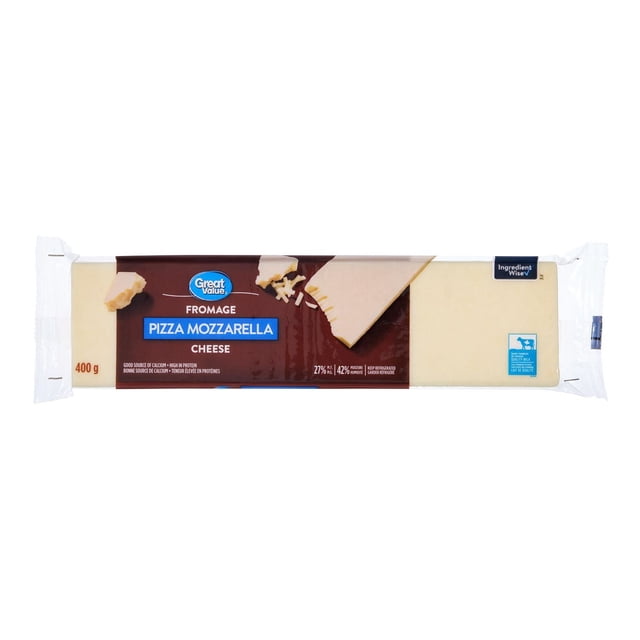 Great Value Pizza Mozzarella Cheese 400g