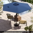 thumbnail image 4 of Gymax Parasol de Patio 7,5 Pi Parasol de Marché Extérieur Robuste avec Inclinaison à Bouton-Poussoir Bleu Marine, 4 of 10