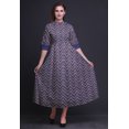 thumbnail image 2 of Bimba Check Ladies Button Down Print Dress A-Line Cocktail Party Shirt Dress-Small, 2 of 5