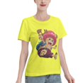 thumbnail image 2 of Women's Basic Short Sleeve T-Shirt One Piece Chopper, 2 of 6