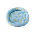 thumbnail image 2 of Small Pet Sleeping Pad Hamster Bed Pad Cushion Pad Small Pet Bed Mattres Round Rabbit Mat Guinea Pig Mat for Squirrel Ferret Hedgehog Chinchilla Blue L, 2 of 8