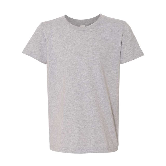 Bella Canvas Jersey Short-Sleeve Tee 3001Y, L, Athletic Heather
