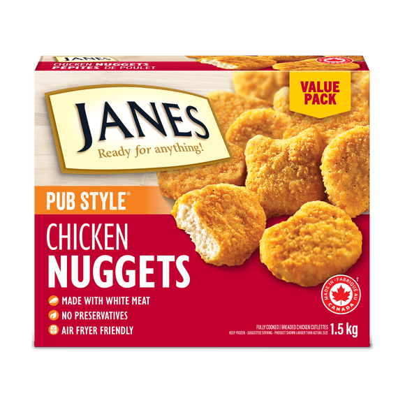 JANES PUB STYLE CHICKEN NUGGETS VALUE SIZE, JANES Pub Style Chicken Nuggets Family Size