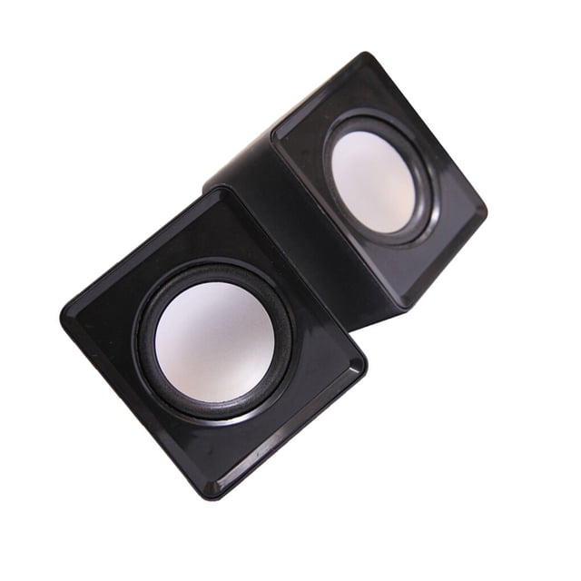 Computer Speakers Subwoofer Universal Music Loudspeaker Mini USB Mini Speaker Sound Surround Office Laptop Multimedia Notebook Black