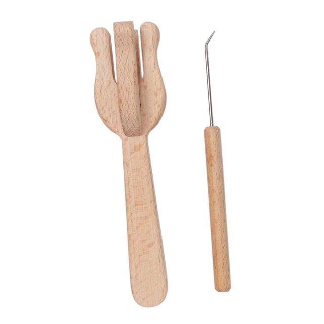 GUOOL Knitting Fork Braiding Tool Lightweight Three dimensional Knitting Fork Set for