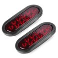 thumbnail image 2 of Side Marker Light Side Marker Lamp Truck Taillight Warning Light Led Lamp 2pcs 10LED Side Marker Light 6in Red Oval Waterproof Truck Taillight  Mounted, 2 of 8