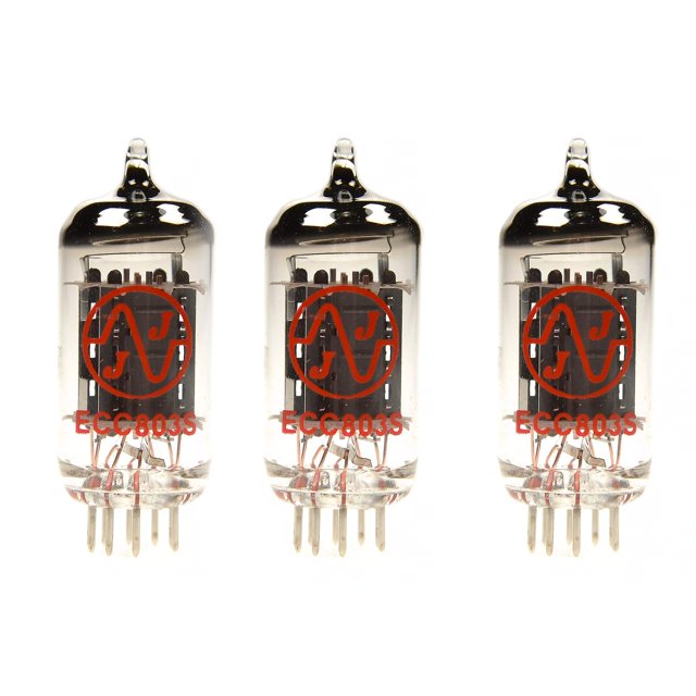 JJ ECC803/12AX7 Ensemble de 3 Tubes de Préchauffage pour Assiette Longue