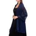 thumbnail image 2 of Womens Soft Silky Shawls And Wraps For Evening Party Elegant Wedding Scarves, 2 of 9