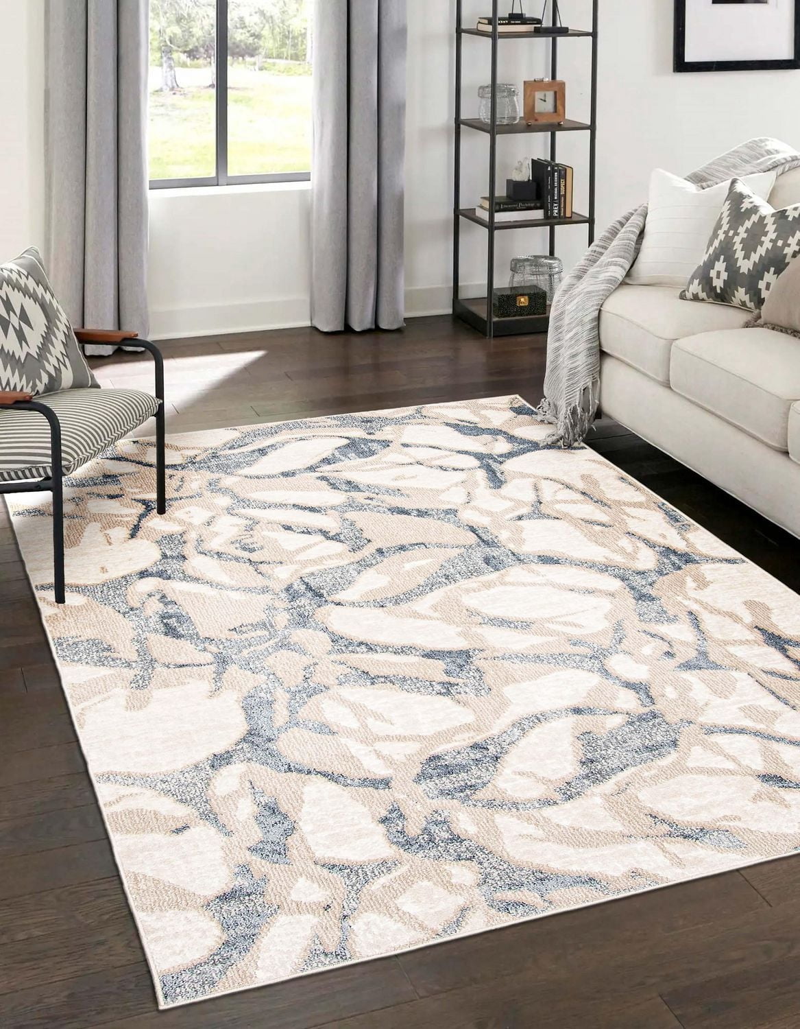 ECARPET Azalea Tapis Contemporain / Moderne pour Salon, Chambre, Salle A Manger, Entrée, Couloir et Plus Encore.