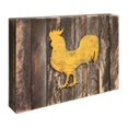thumbnail image 1 of Designocracy 98135-18 Rooster Farmhouse Art on Board Wall Decor, 1 of 1