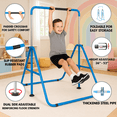 thumbnail image 2 of ToyKraft Adjustable Gymnastics Bar Kids – Foldable Horizontal Kip Bar for Home Gymnastics Training, Expandable & Height Adjustable Gymnastic Bar for Children, Blue, 2 of 8
