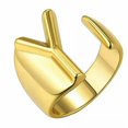 thumbnail image 1 of CUITING Fashion Adjustable Initial Alphabet Letter A-Z Ring Finger Rings Women Jewellery-Silver C, 1 of 9