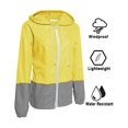 thumbnail image 4 of Qiylii Femmes Veste de Pluie Packable Couleur Extérieure Bloc Coupe-Vent à Capuche, 4 of 9